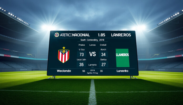 Posiciones de Atlético Nacional contra Llaneros: tabla y resultados